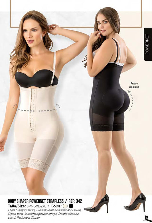 POWERNET BODY SHAPER STRAPLESS/ MOLDEADOR POWERNET REF 342