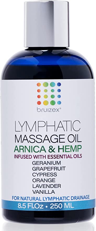 LYMPHATIC MASSAGE OIL ARNICA & HEMP INFUSED/ ACEITE DE MASAJE CON ARNICA Y CANAMO REF 104