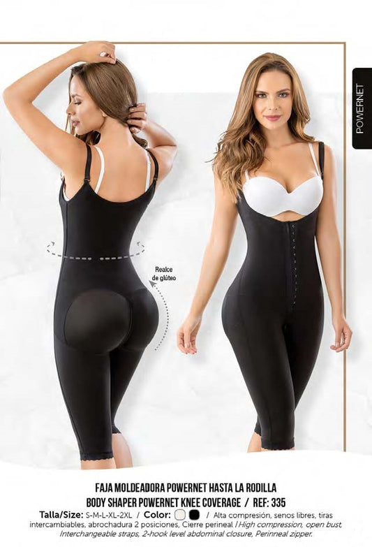 BODY SHAPER POWERNET KNEE COVERAGE/ FAJA MOLDEADORA POWERNET HASTA LA RODILLA REF 335