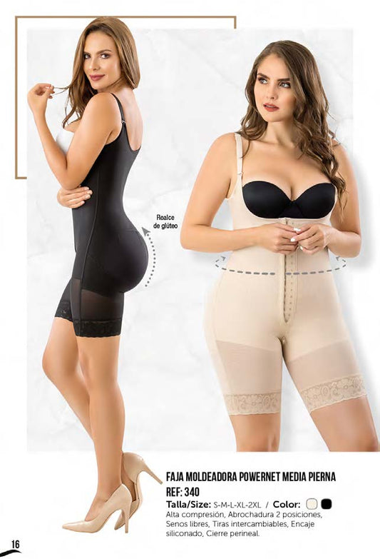 MID THIGH POWERNET BODY SHAPER REF 340